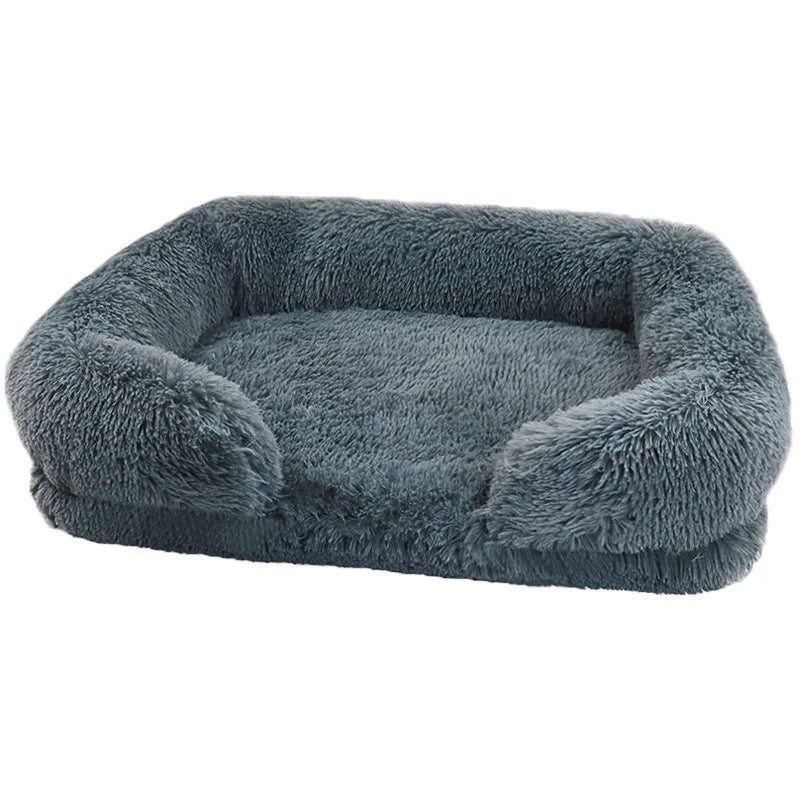 Plush Dog Bed with Removable Cover – 4 Sizes & 20 Colours