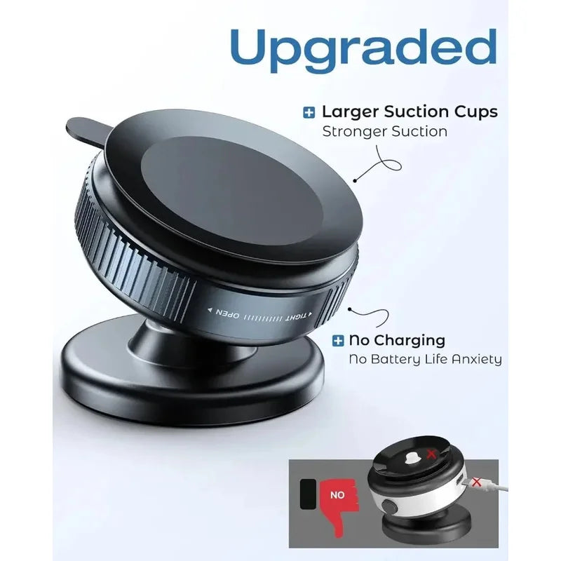 MagSafe Magnetic Car Phone Holder with Vacuum Suction