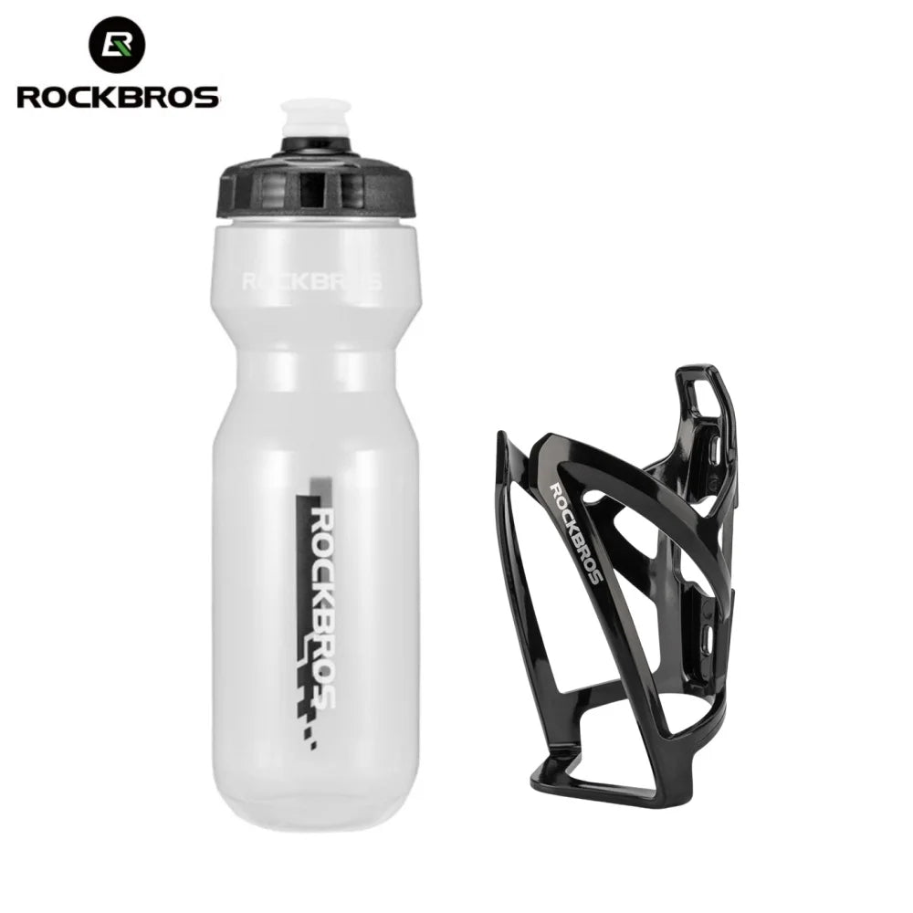 ROCKBROS 750ml Cycling Water Bottle & Holder Set – 2-Piece Sports Hydration Kit