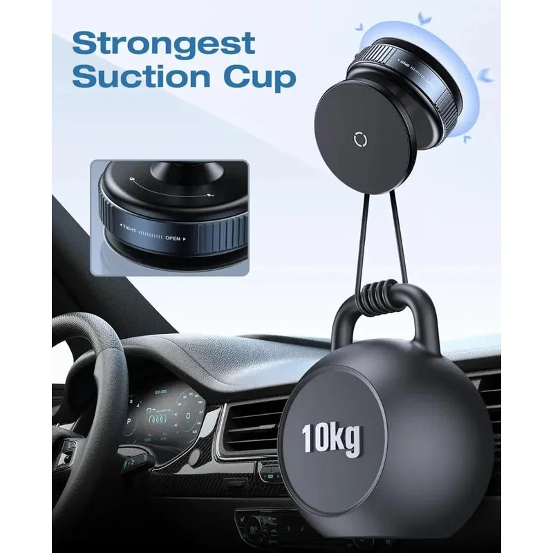 MagSafe Magnetic Car Phone Holder with Vacuum Suction