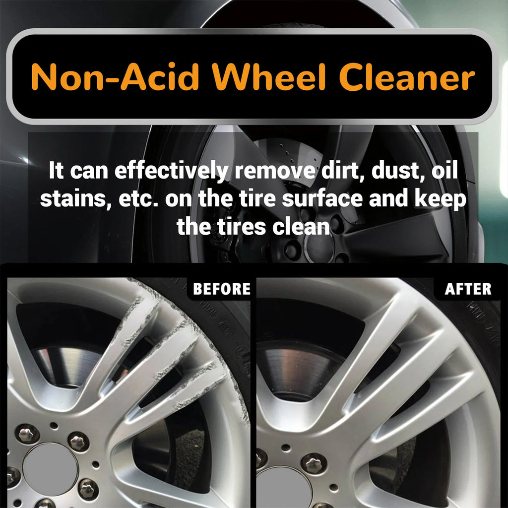 Car Wheel & Tire Cleaner Kit – Non-Acid Rim Polish & Restoration Spray