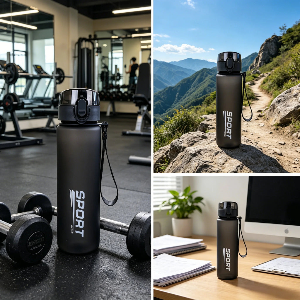Leak-Proof Sports Water Bottle – BPA-Free Travel & Gym Bottle (400ml / 560ml)