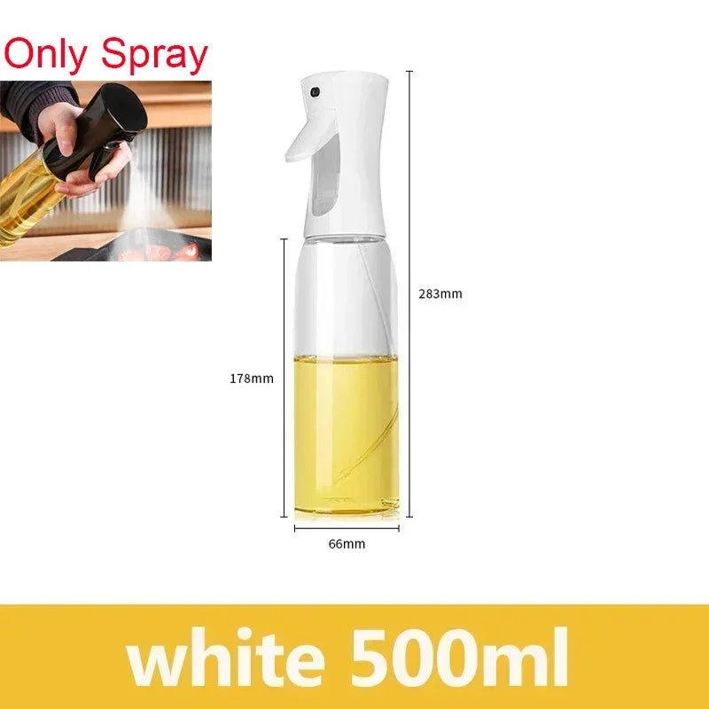 Oil Spray & Pour Bottle – Refillable Kitchen Oil Sprayer for Cooking, BBQ & Air Fryer