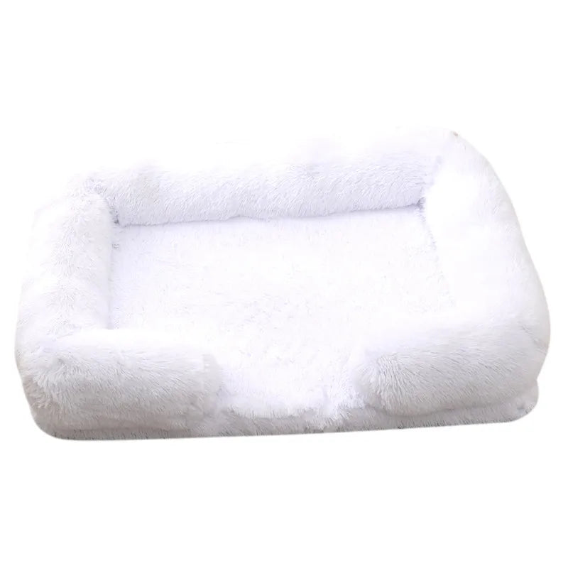 Plush Dog Bed with Removable Cover – 4 Sizes & 20 Colours