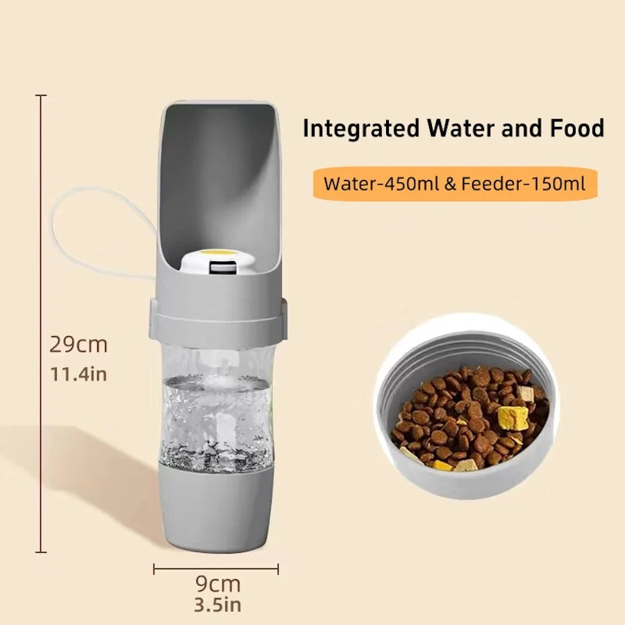 PetPack 2-in-1 Portable Water & Food Bottle for Dogs