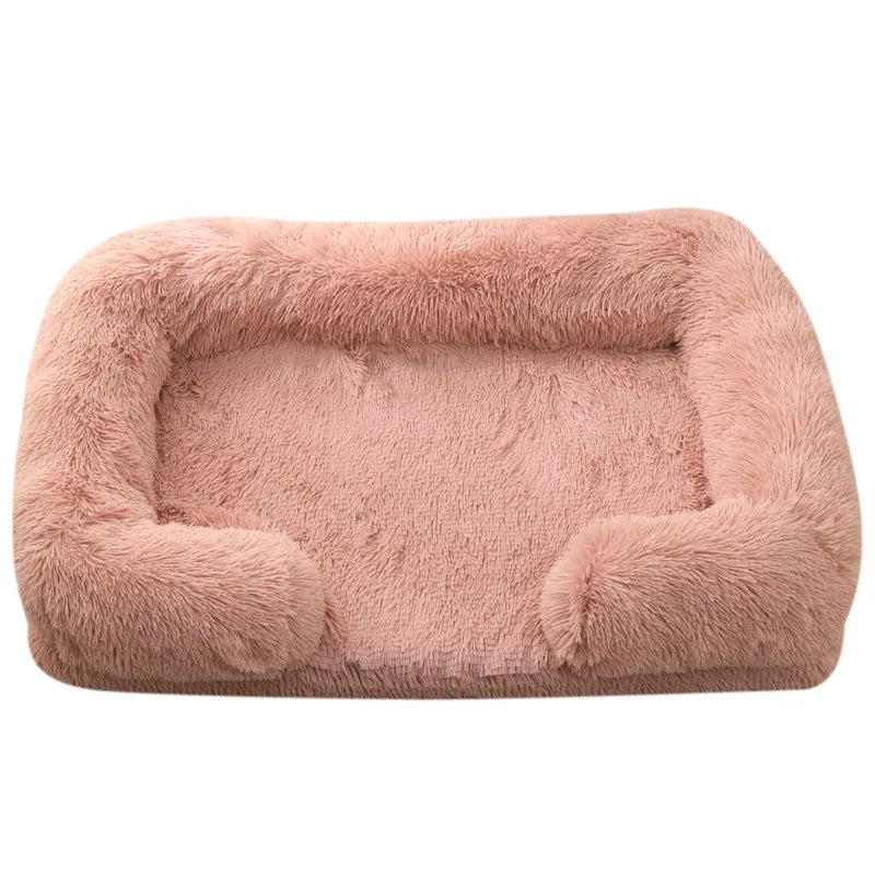 Plush Dog Bed with Removable Cover – 4 Sizes & 20 Colours
