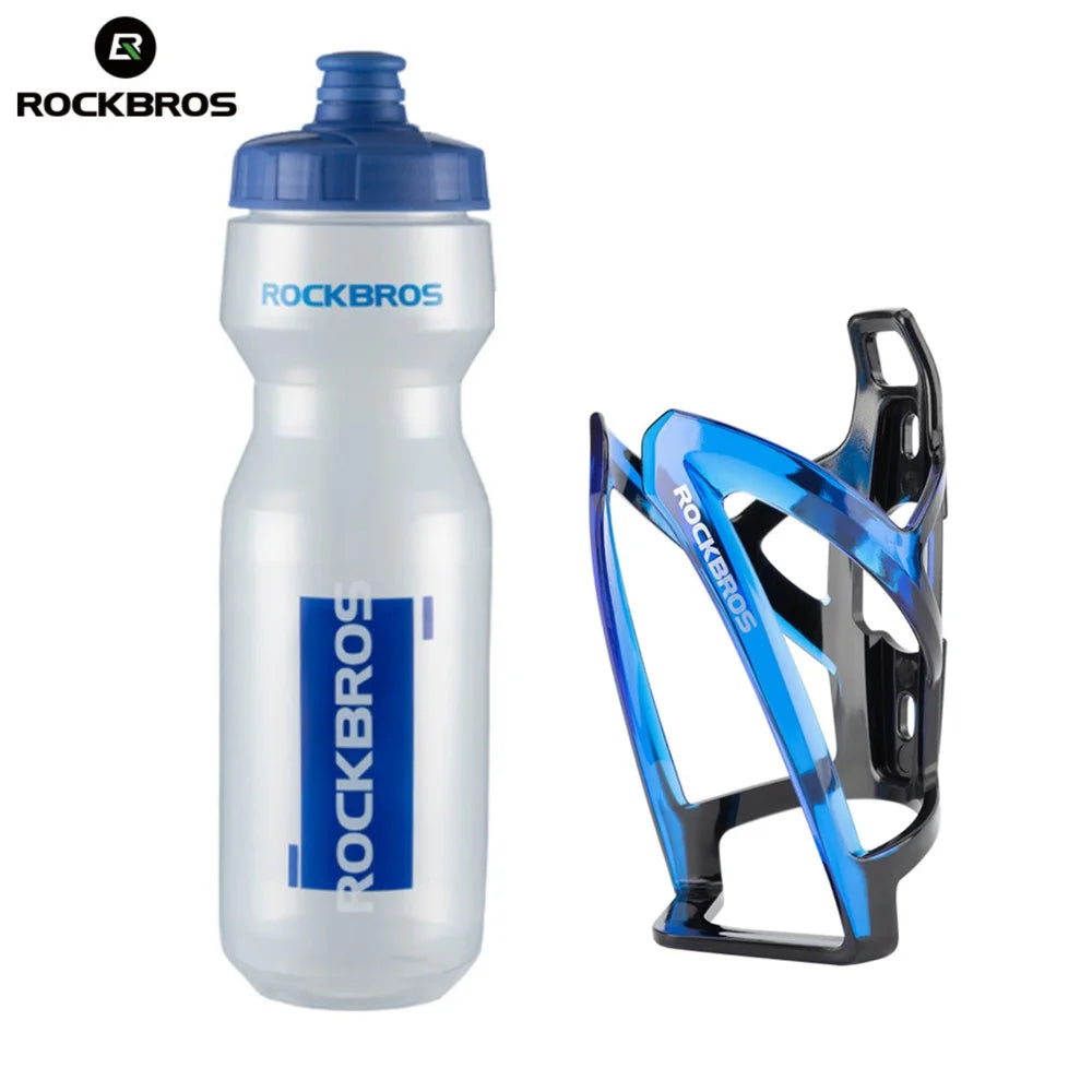 ROCKBROS 750ml Cycling Water Bottle & Holder Set – 2-Piece Sports Hydration Kit