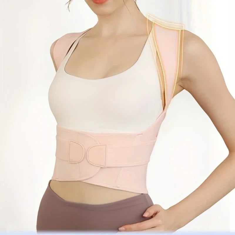 Back Brace Posture Corrector for Women & Men – Adjustable Shoulder & Waist Support