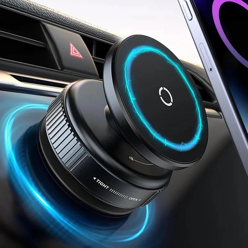 MagSafe Magnetic Car Phone Holder with Vacuum Suction