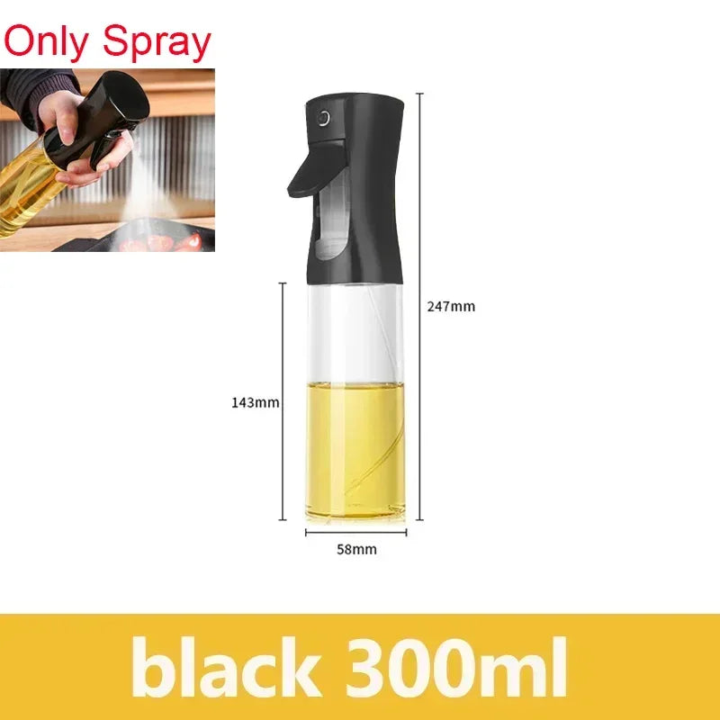 Oil Spray & Pour Bottle – Refillable Kitchen Oil Sprayer for Cooking, BBQ & Air Fryer