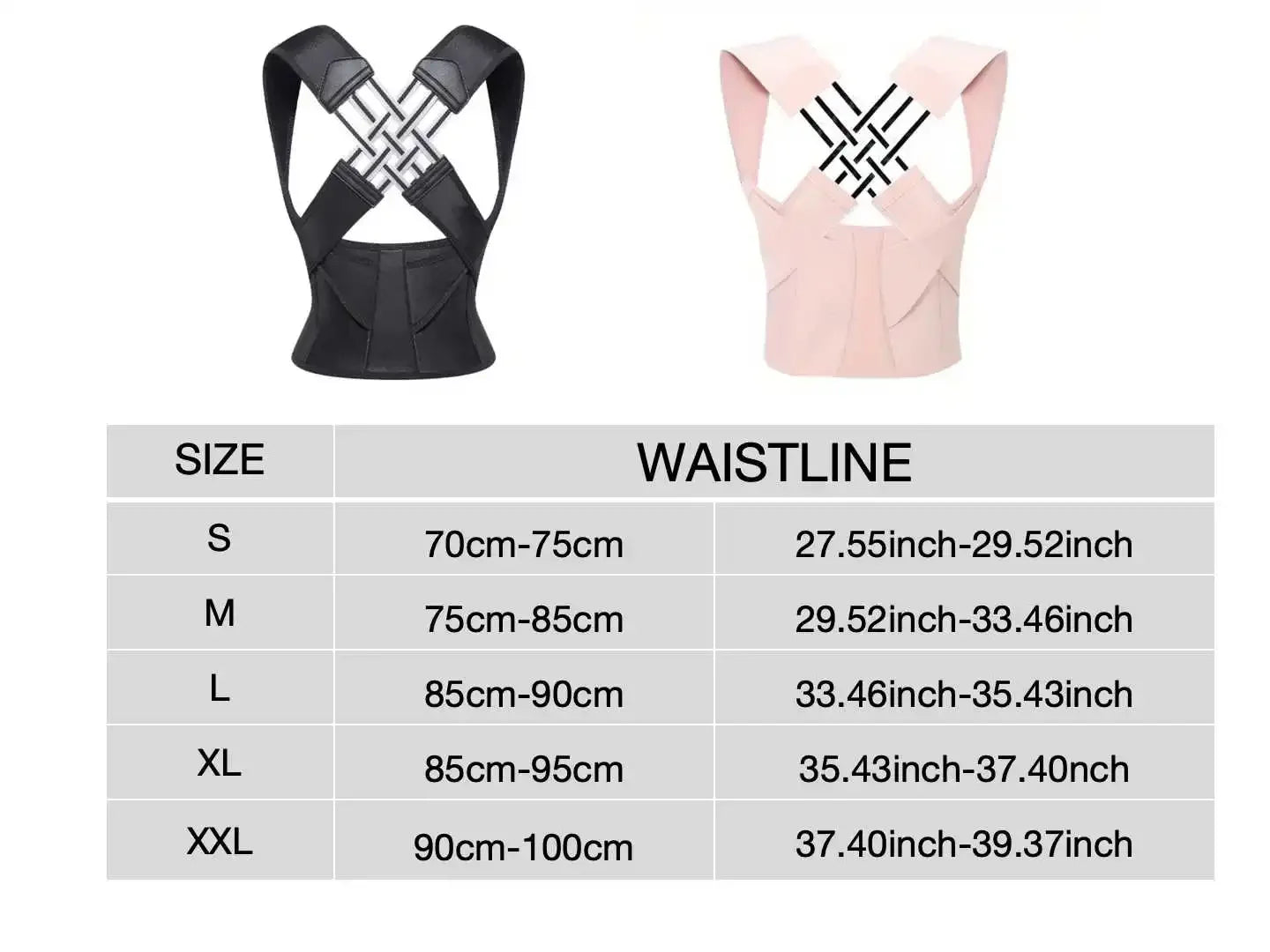 Back Brace Posture Corrector for Women & Men – Adjustable Shoulder & Waist Support
