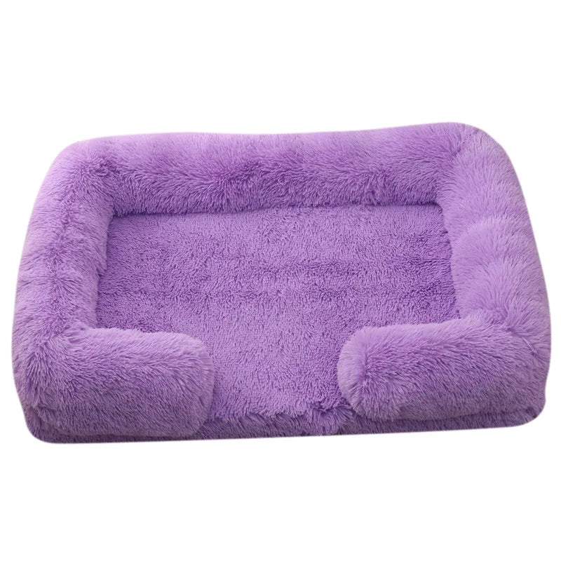 Plush Dog Bed with Removable Cover – 4 Sizes & 20 Colours