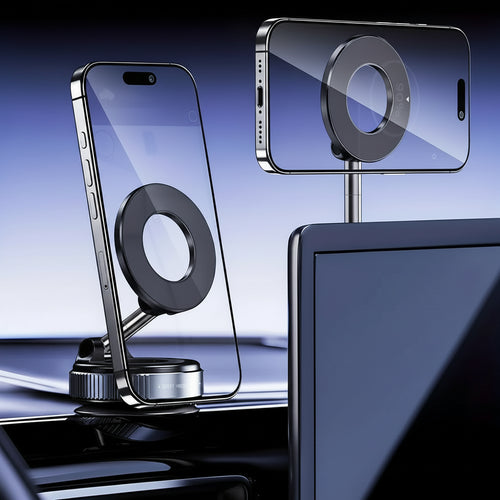 360° Magnetic Car Phone Holder – Universal Suction Mount
