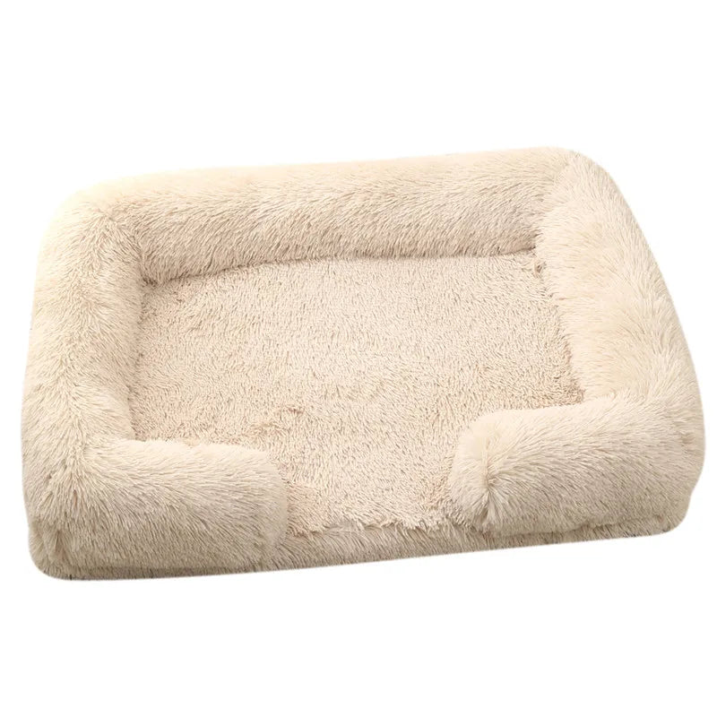 Plush Dog Bed with Removable Cover – 4 Sizes & 20 Colours