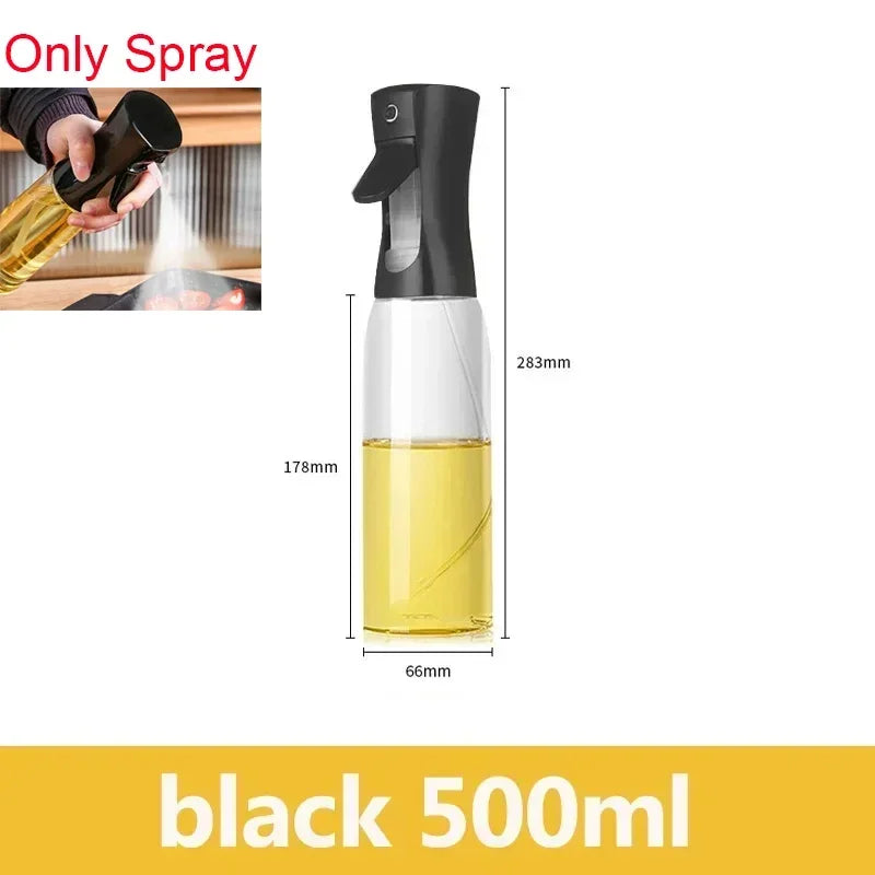Oil Spray & Pour Bottle – Refillable Kitchen Oil Sprayer for Cooking, BBQ & Air Fryer
