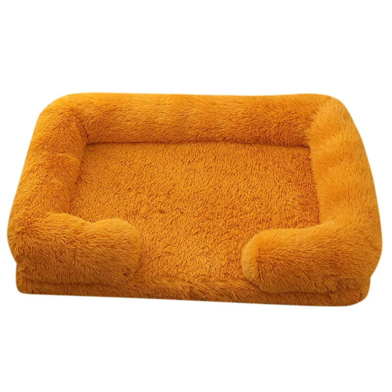 Plush Dog Bed with Removable Cover – 4 Sizes & 20 Colours