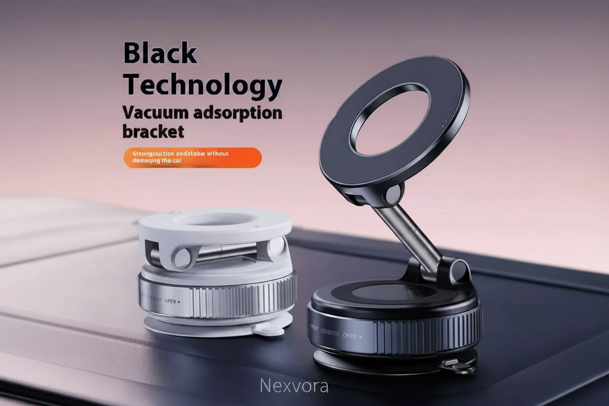 360° Magnetic Car Phone Holder – Universal Suction Mount