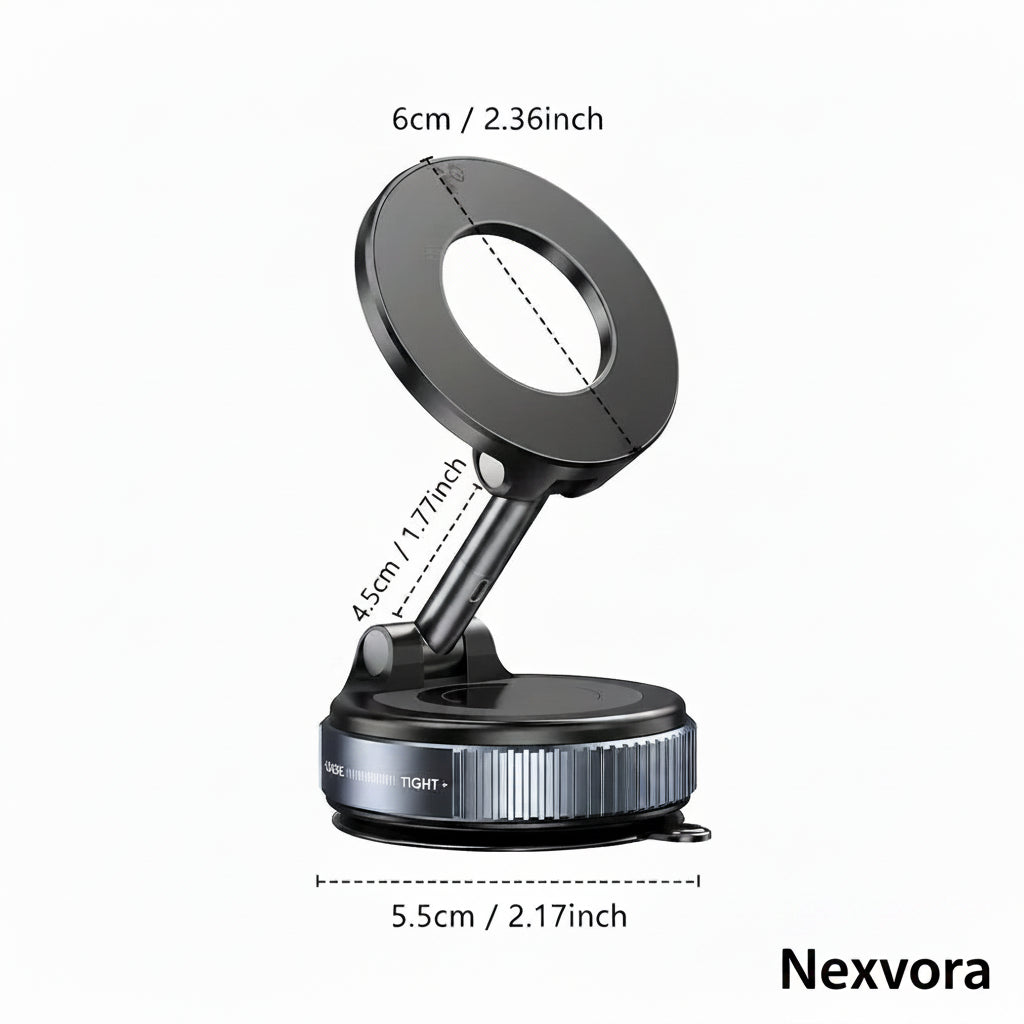 360° Magnetic Car Phone Holder – Universal Suction Mount