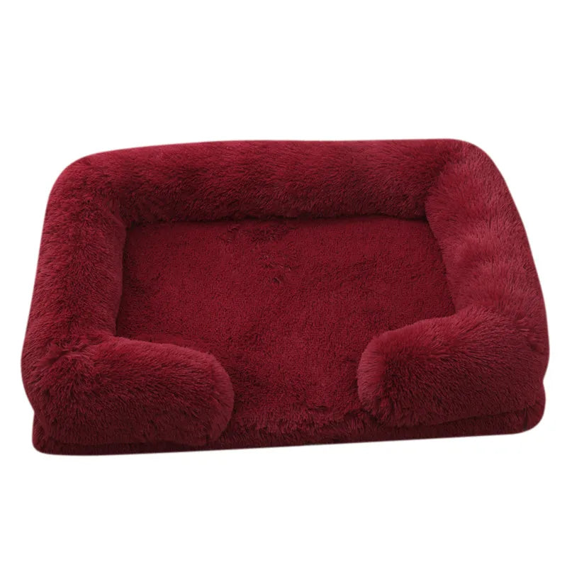 Plush Dog Bed with Removable Cover – 4 Sizes & 20 Colours