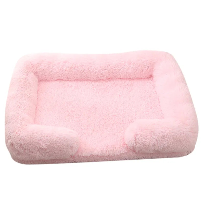 Plush Dog Bed with Removable Cover – 4 Sizes & 20 Colours