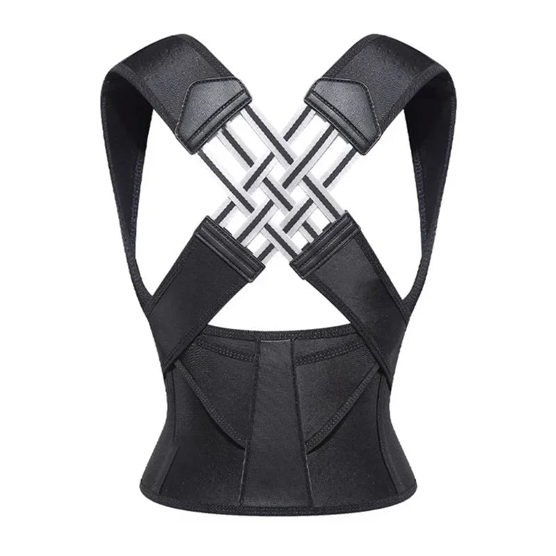 Back Brace Posture Corrector for Women & Men – Adjustable Shoulder & Waist Support