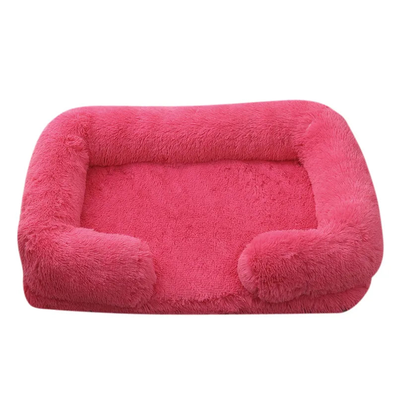 Plush Dog Bed with Removable Cover – 4 Sizes & 20 Colours