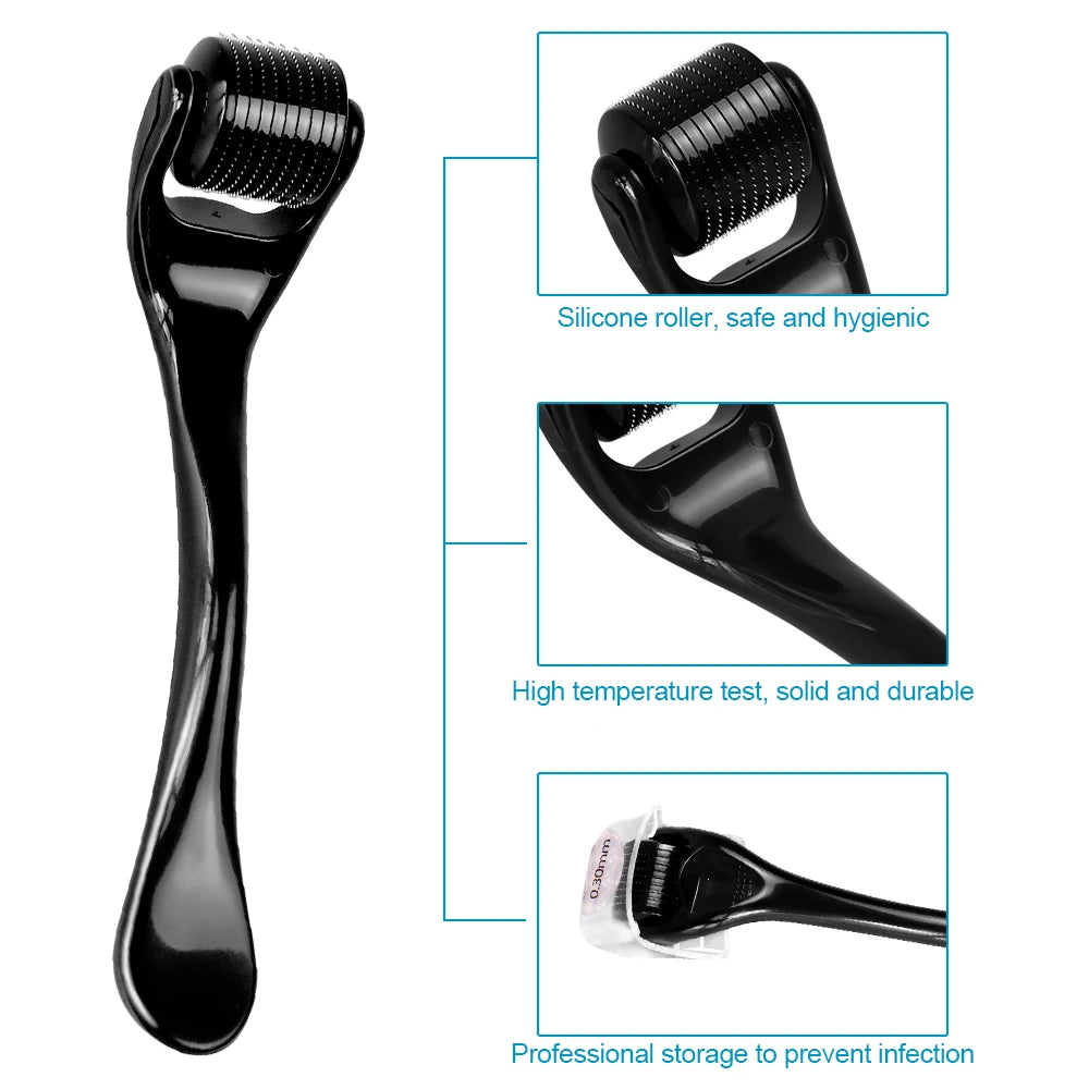 Titanium Derma Roller – Micro Needle Roller for Hair Regrowth, Beard Growth & Face Beauty