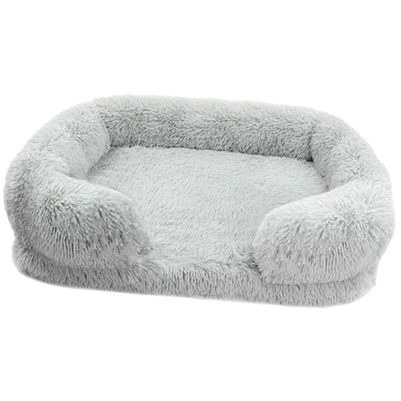 Plush Dog Bed with Removable Cover – 4 Sizes & 20 Colours