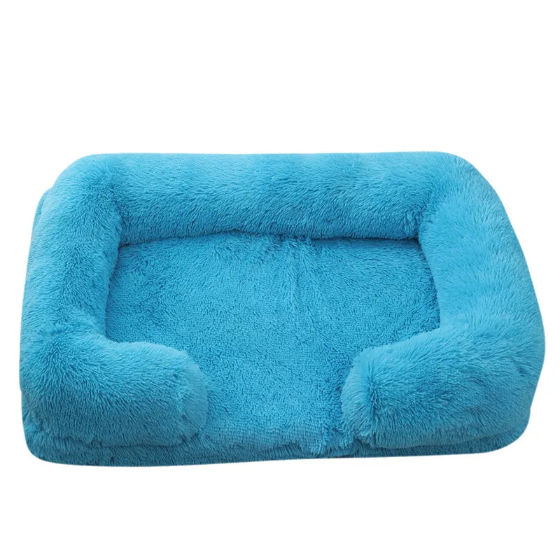 Plush Dog Bed with Removable Cover – 4 Sizes & 20 Colours